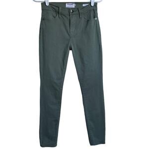 Women's Frame LHSK007 Green Platoon Le High Skinny Jeans Cotton Blend Pant sz 24